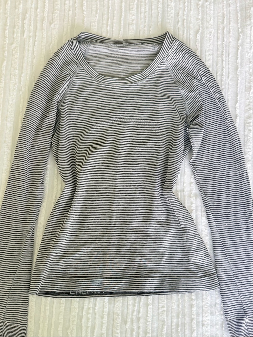 Lululemon Striped Long-Sleeve Swiftly Tech Race Length